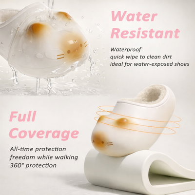 PawlyPrints - Cat Paw Print Fluffy Slippers