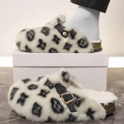 Monogram Fuzzy Clogs