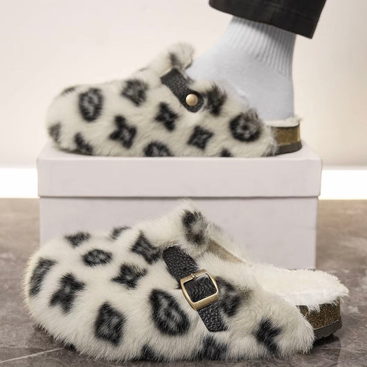 Monogram Fuzzy Clogs