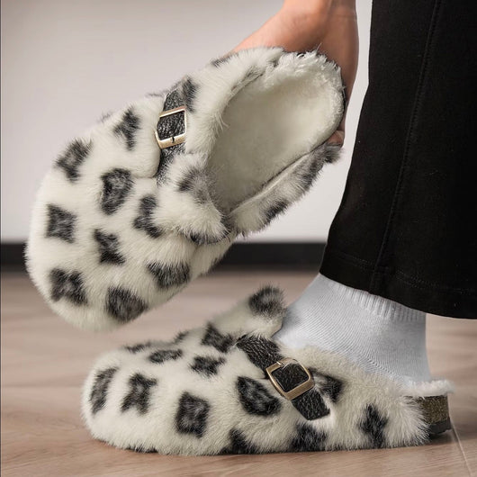 Monogram Fuzzy Clogs