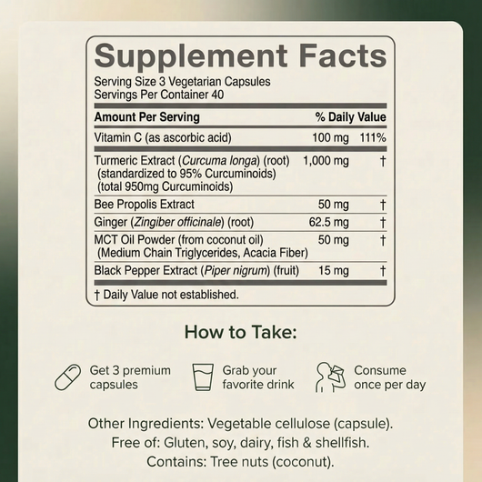 Turmeric + Curcumin Capsules