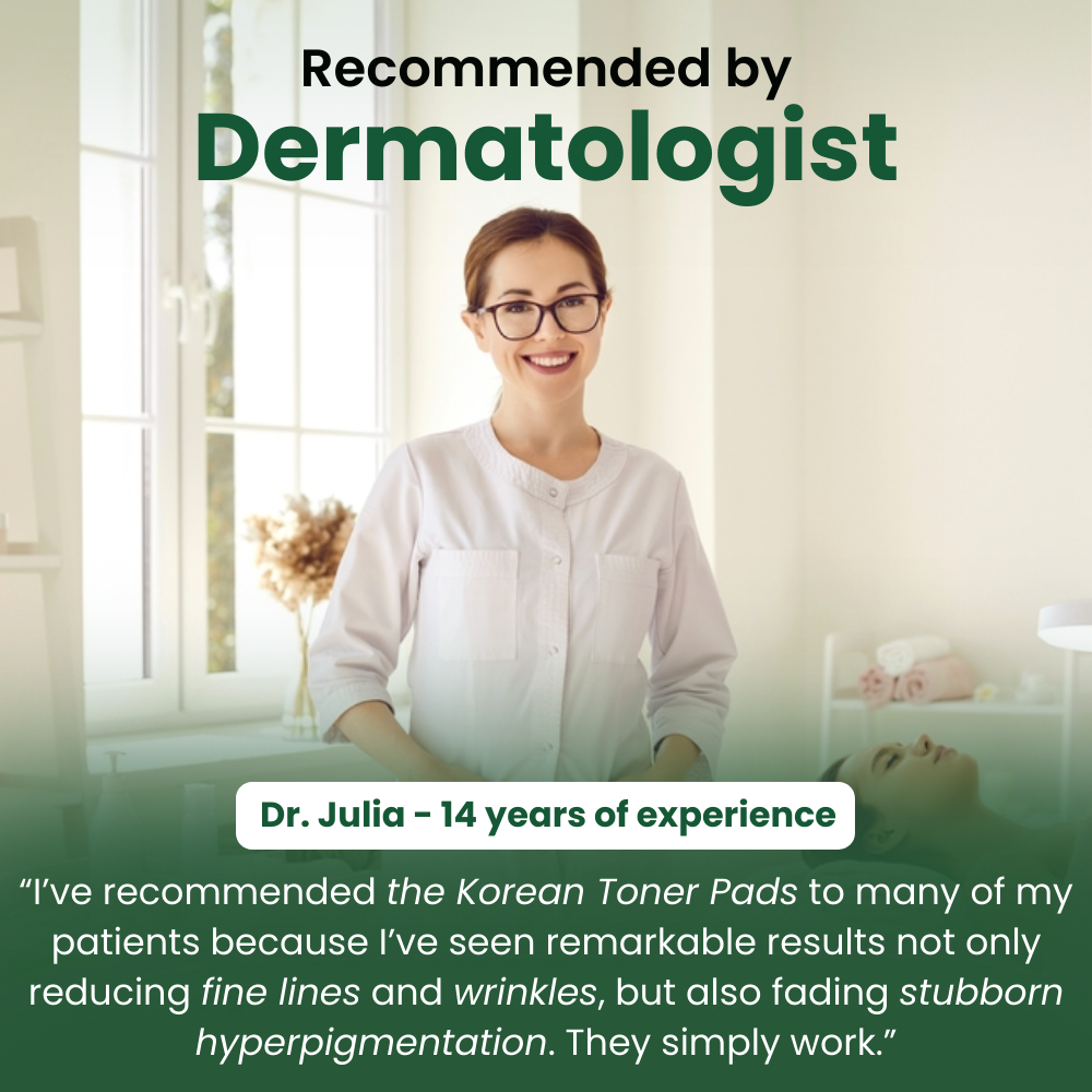 Los Pads Tonificantes Coreanos – Desvanece Manchas Oscuras y Arrugas Rápidamente