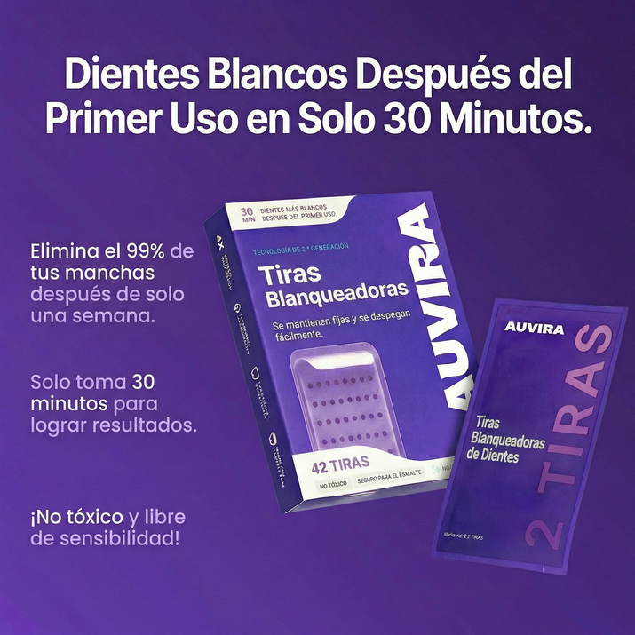 Tiras Blanqueadoras Púrpuras